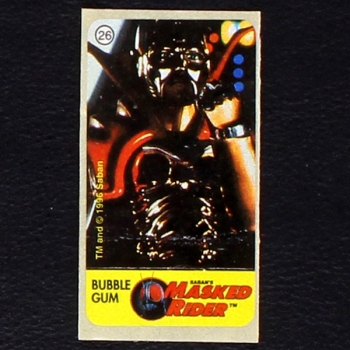 Masked Rider No. 26 Vidal Bubble Gum Sticker