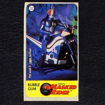 Masked Rider No. 32 Vidal Bubble Gum Sticker