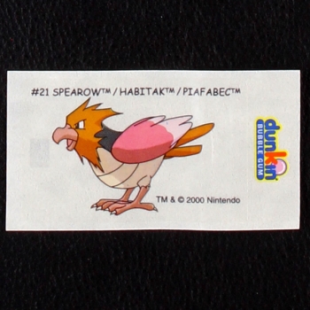 Speabow Pokemon 2000 No. 21 dunkin Bubble Gum Sticker