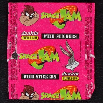Space Jam dunkin Bubble Gum - Wrapper