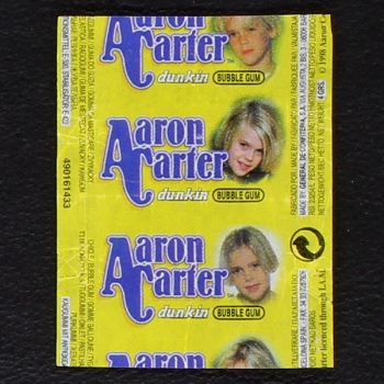 Aaron Carter dunkin Bubble Gum - Wrapper