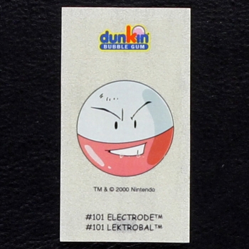 Electrode Pokemon 2000 No. 101 dunkin Bubble Gum Sticker