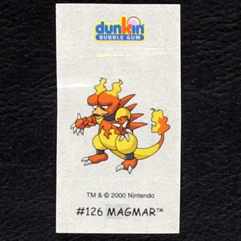 Magmar Pokemon 2000 No. 126 dunkin Bubble Gum Sticker