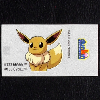 Eevee Pokemon 2000 No. 133 dunkin Bubble Gum Sticker