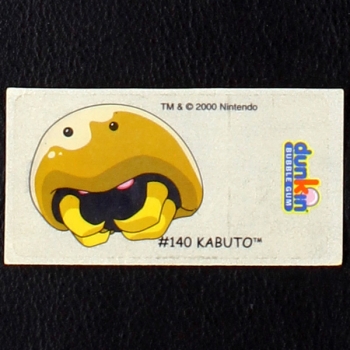 Kabuto Pokemon 2000 No. 140 dunkin Bubble Gum Sticker