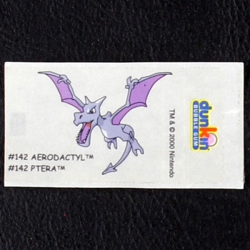 Aerodactyl Pokemon 2000 No. 142 dunkin Bubble Gum Sticker