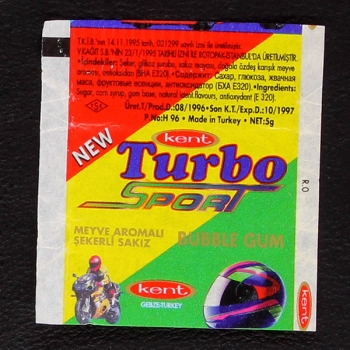 Turbo Sport Kent Bubble Gum - Wrapper