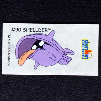 Shellder Pokemon 1999 No. 90 dunkin Bubble Gum Sticker