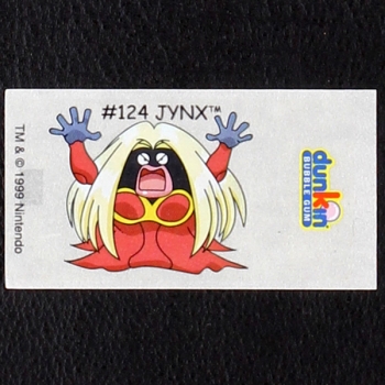 Jynx Pokemon 1999 No. 124 dunkin Bubble Gum Sticker