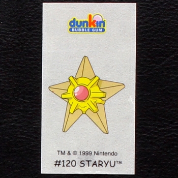 Staryu Pokemon 1999 No. 120 dunkin Bubble Gum Sticker