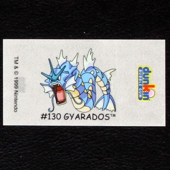 Gyarados Pokemon 1999 No. 130 dunkin Bubble Gum Sticker