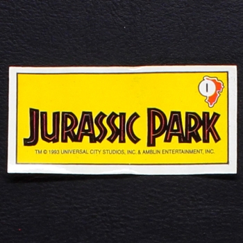 Jurassic Park No. 1 Topps Sticker