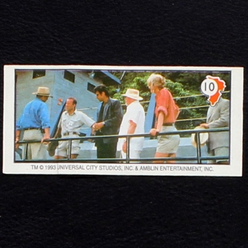 Jurassic Park No. 10 Topps Sticker
