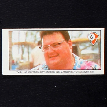 Jurassic Park No. 6 Topps Sticker