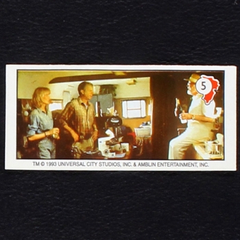 Jurassic Park No. 5 Topps Sticker