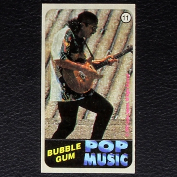 Santana Pop Music Kuroczik Vidal Bubble Gum Sticker