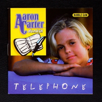 Aron Carter dunkin Sticker Folder leer - Kaugummi Bilder