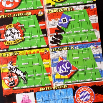 Fußball Champions 98-99 Kuroczik Sticker Poster leer - Kaugummi Bilder