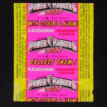 Power Ranger Turbo Kuroczik Bubble Gum - Wrapper