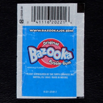 Bazooka Bubble Gum - Wrapper