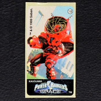 Power Ranger Space No. 18 Kuroczik Vidal Bubble Gum Sticker