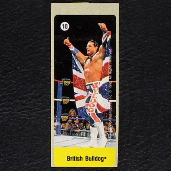 WWF Wrestling 1992 No. 10 dunkin Bubble Gum Sticker