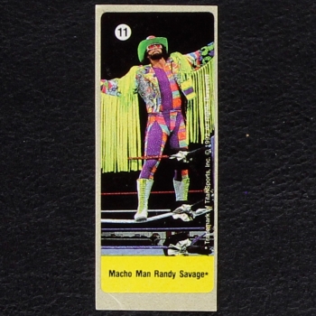 WWF Wrestling 1992 No. 11 dunkin Bubble Gum Sticker