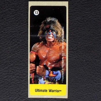 WWF Wrestling 1992 No. 13 dunkin Bubble Gum Sticker