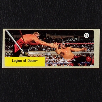 WWF Wrestling 1992 No. 16 dunkin Bubble Gum Sticker
