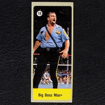 WWF Wrestling 1992 No. 18 dunkin Bubble Gum Sticker