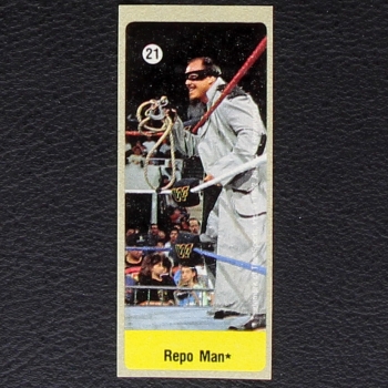 WWF Wrestling 1992 No. 21 dunkin Bubble Gum Sticker