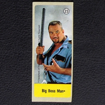 WWF Wrestling 1992 No. 23 dunkin Bubble Gum Sticker