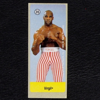 WWF Wrestling 1992 No. 35 dunkin Bubble Gum Sticker