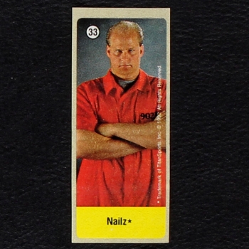 WWF Wrestling 1992 No. 33 dunkin Bubble Gum Sticker