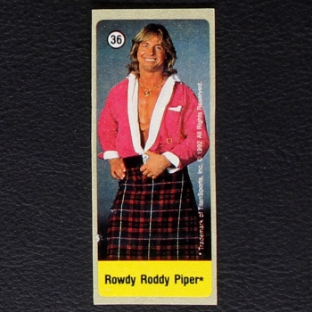 WWF Wrestling 1992 No. 36 dunkin Bubble Gum Sticker