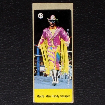 WWF Wrestling 1992 No. 42 dunkin Bubble Gum Sticker