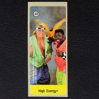 WWF Wrestling 1992 No. 48 dunkin Bubble Gum Sticker