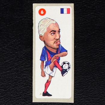 Crazy Football No. 6 dunkin Bubble Gum Sticker