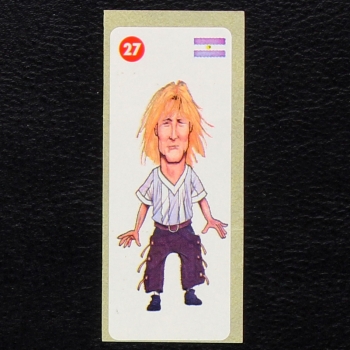 Crazy Football No. 27 dunkin Bubble Gum Sticker