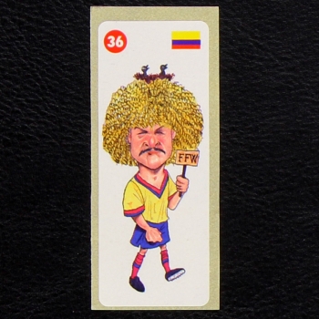 Crazy Football No. 36 dunkin Bubble Gum Sticker