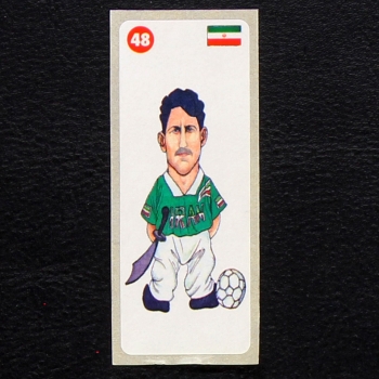Crazy Football No. 48 dunkin Bubble Gum Sticker