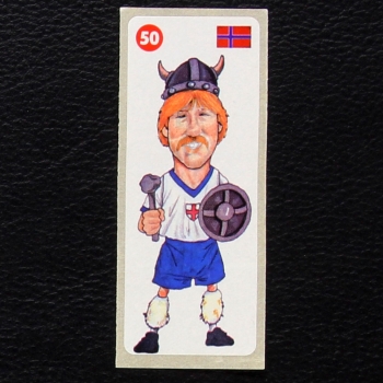Crazy Football No. 50 dunkin Bubble Gum Sticker