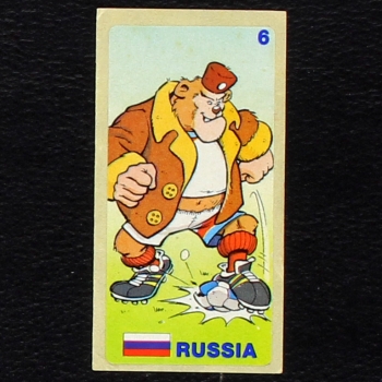World Football 1994 No. 6 dunkin Bubble Gum Sticker