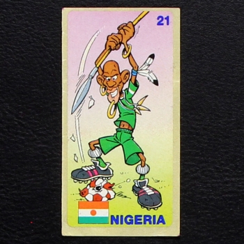 World Football 1994 No. 21 dunkin Bubble Gum Sticker