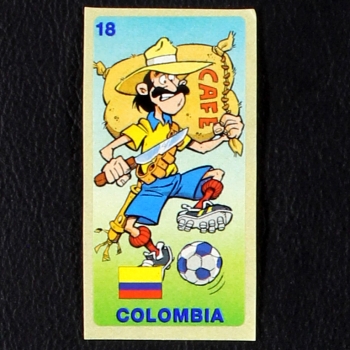World Football 1994 No. 18 dunkin Bubble Gum Sticker