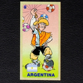 World Football 1994 No. 9 dunkin Bubble Gum Sticker