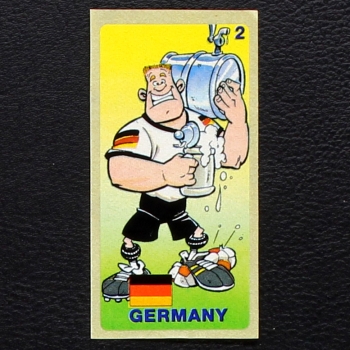 World Football 1994 No. 2 dunkin Bubble Gum Sticker