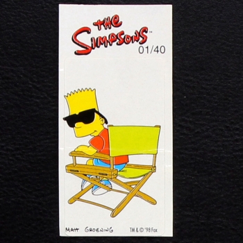 The Simpsons No. 1 Fleer Bubble Gum Sticker