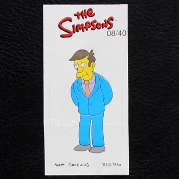 The Simpsons No. 8 Fleer Bubble Gum Sticker