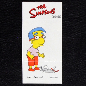 The Simpsons No. 4 Fleer Bubble Gum Sticker